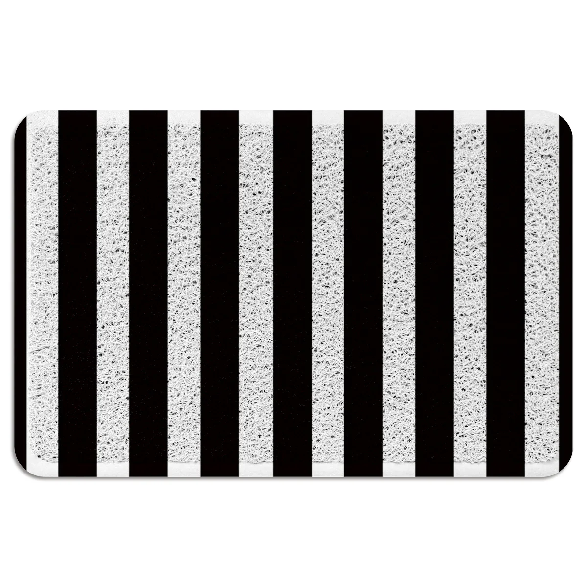 Полосатые черно белые кухонные коврики для улицы персонализированные гостиной
