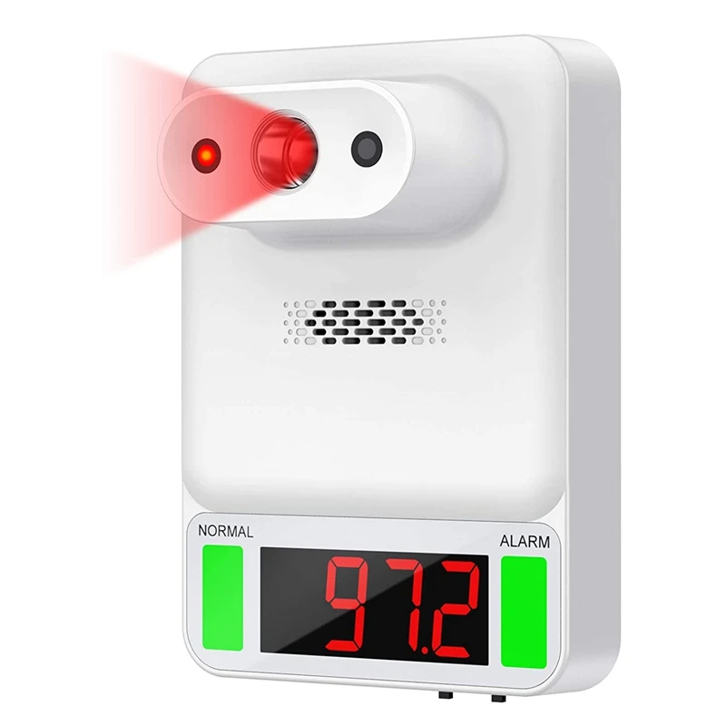 

Бесконтактный инфракрасный термометр для взрослых, с сигнализацией лихорадки, точный и мгновенный ЖК-экран для чтения, подходит для школы