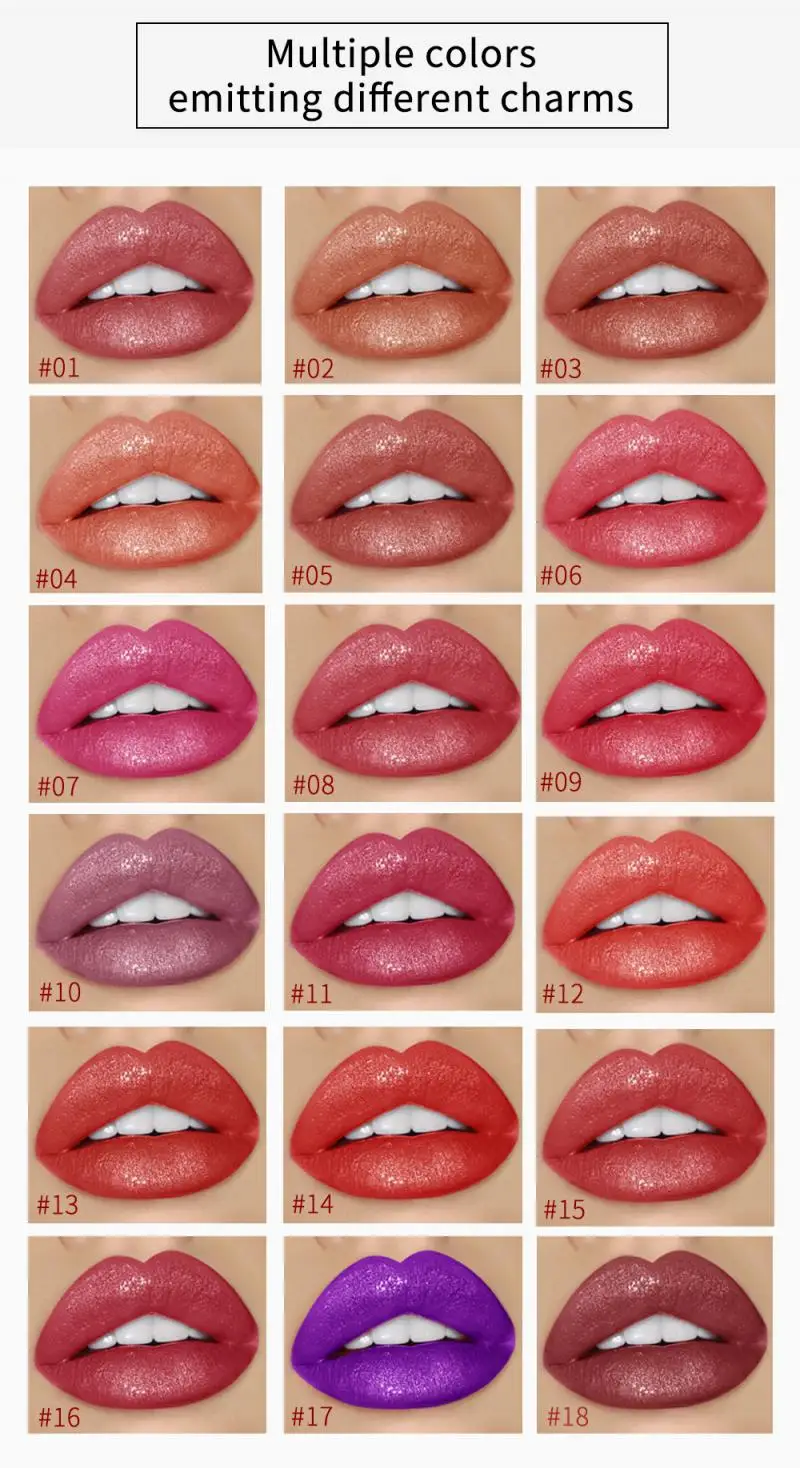 QIBEST 18 цветов перламутровая фотопомада антипригарная чашка макияж водостойкий