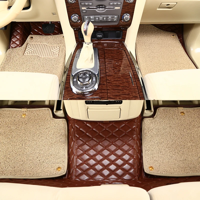 E Beige Silk Coil Boost автомобильные коврики для Toyota Corolla Rumion Axio Fielder, водонепроницаемые, с добавлением шелковой катушки, автомобильные подушечки для ног - Название цвета: E Beige Silk Coil