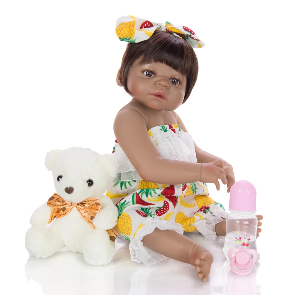 Кукла младенец KUKADOLL 23 дюйма полностью силиконовая 57 см Реалистичная кукла