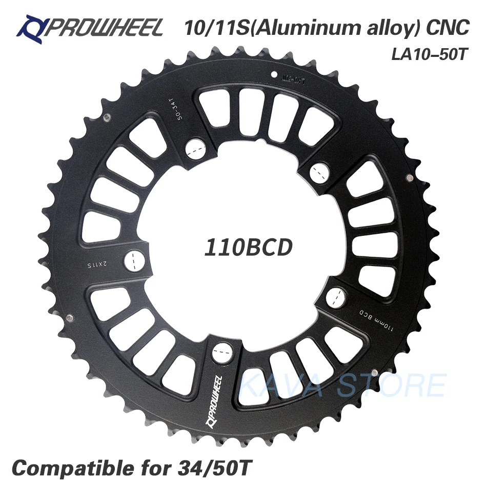 Звездочка PROWHEEL ROAD велосипедная звездочка 110BCD 130BCD 34/39/50/53T 8/9/10/11 скоростей | Спорт и