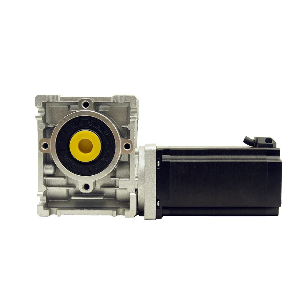 Шаговый двигатель Nema23 3,5 Нм (500 унций-дюйм) с червячной передачей 5:1/7,5:1/10:1/15:1/20:1/25:1/30:1/40:1/50:1/60:1/80:1 и выходным валом включен