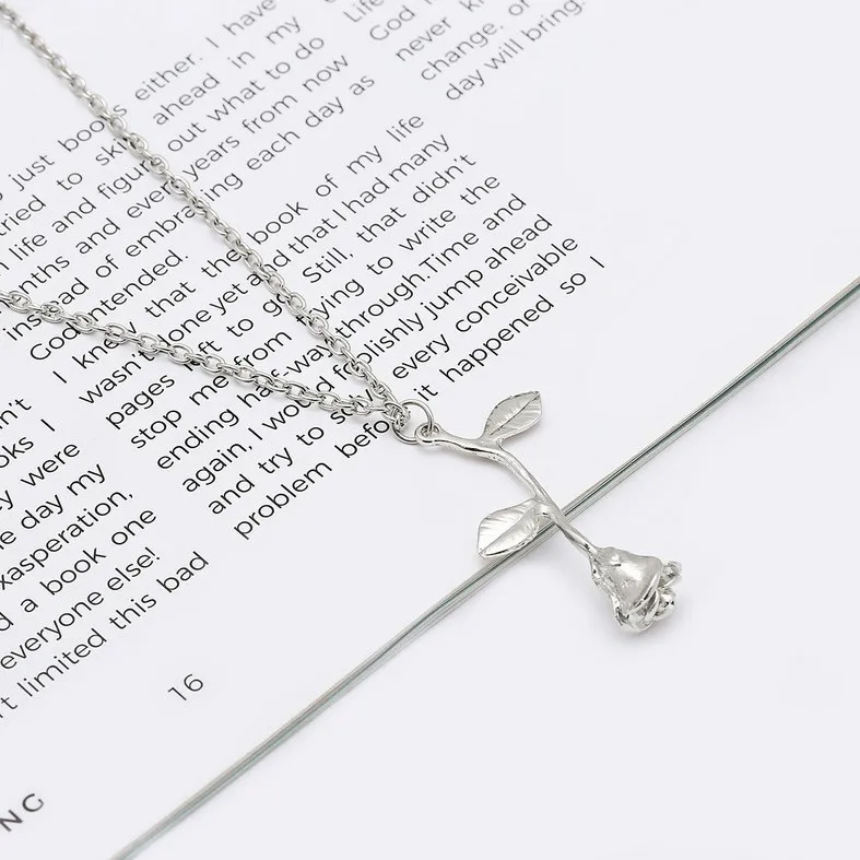 Золотое розовое модное ожерелье s для женщин цепочка звено подвеска подарок