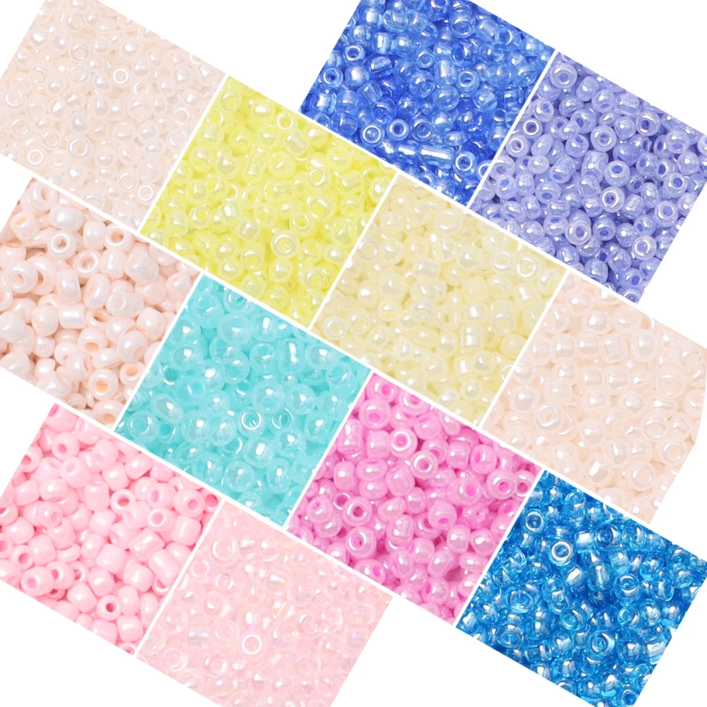 

Czech Charm Glass Seed Beads 2/3/4mm Pony Beads For DIY Bracelet Necklace Spacer Beads For Needlework Jewelry Making Kit