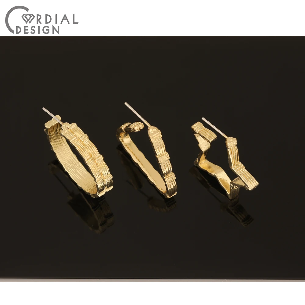 

Cordial Design 50Pcs Jewelry Accessories/Earrings Stud/Geometry Shape/Hand Made/Jewelry Findings & Components/DIY Earring Making