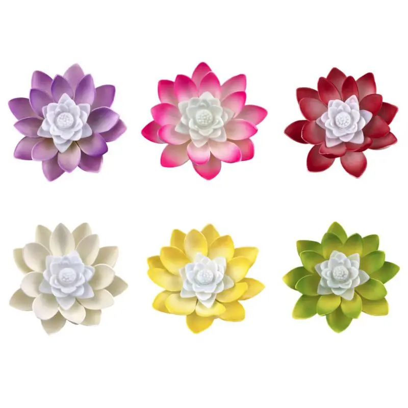 Светильники лотосы свечи на День святого Валентина плавающие в воде для желаний