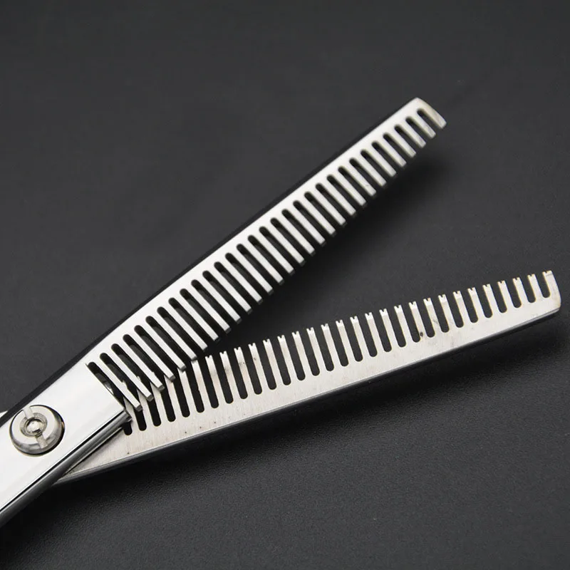 6 дюймов двойные филировочные ножницы Профессиональные Ножницы Собака