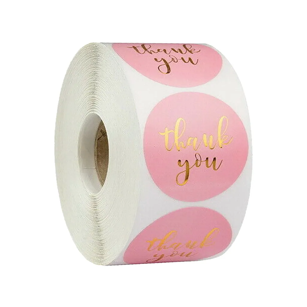 

25mm Round "Handmade With Love" Kraft Paper Stickers Adhesive Labels Baking wedding decoration birthday party Sealing Sticker