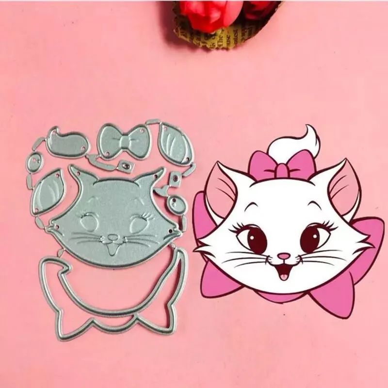 

Cat Clothes Bow Metal Cut Dies Stencils for Scrapbooking Stamp/Photo Album Decorative Embossing DIY Paper Cards