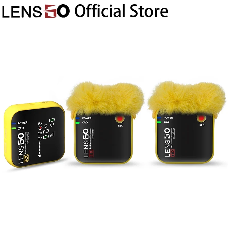 Беспроводной микрофон Lensgo 348C 2 4 ГГц для интервью камеры Dslr смартфона запись