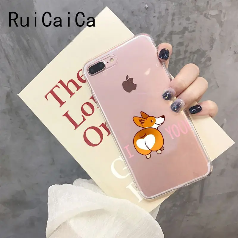 A8 RuiCaiCa милый корги Butt Animal Puppy клиент высокого качества чехол для телефона iPhone 8 7 6 6S Plus X XS MAX 5 5S SE XR 10 Чехол - Цвет: A8