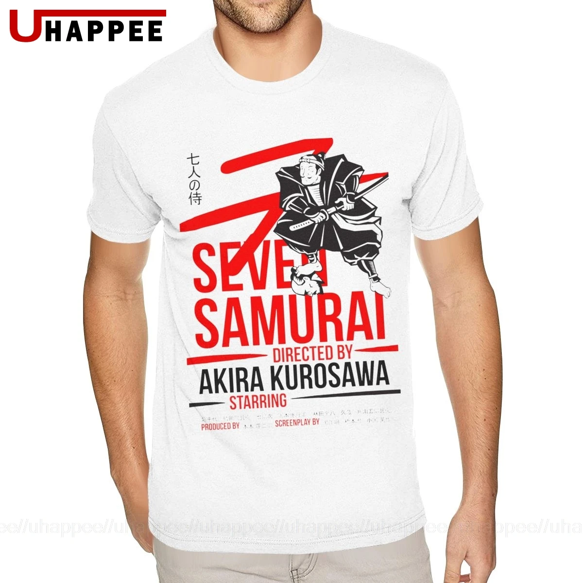 Seven Samurai Akira Kurosawa японская футболка для парней Большие футболки мужские рубашки с