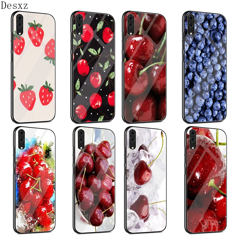 Чехол для телефона huawei P Smart Z Plus P30 P20 P10 P9 P8 Lite Pro чехол с фруктами вишнями