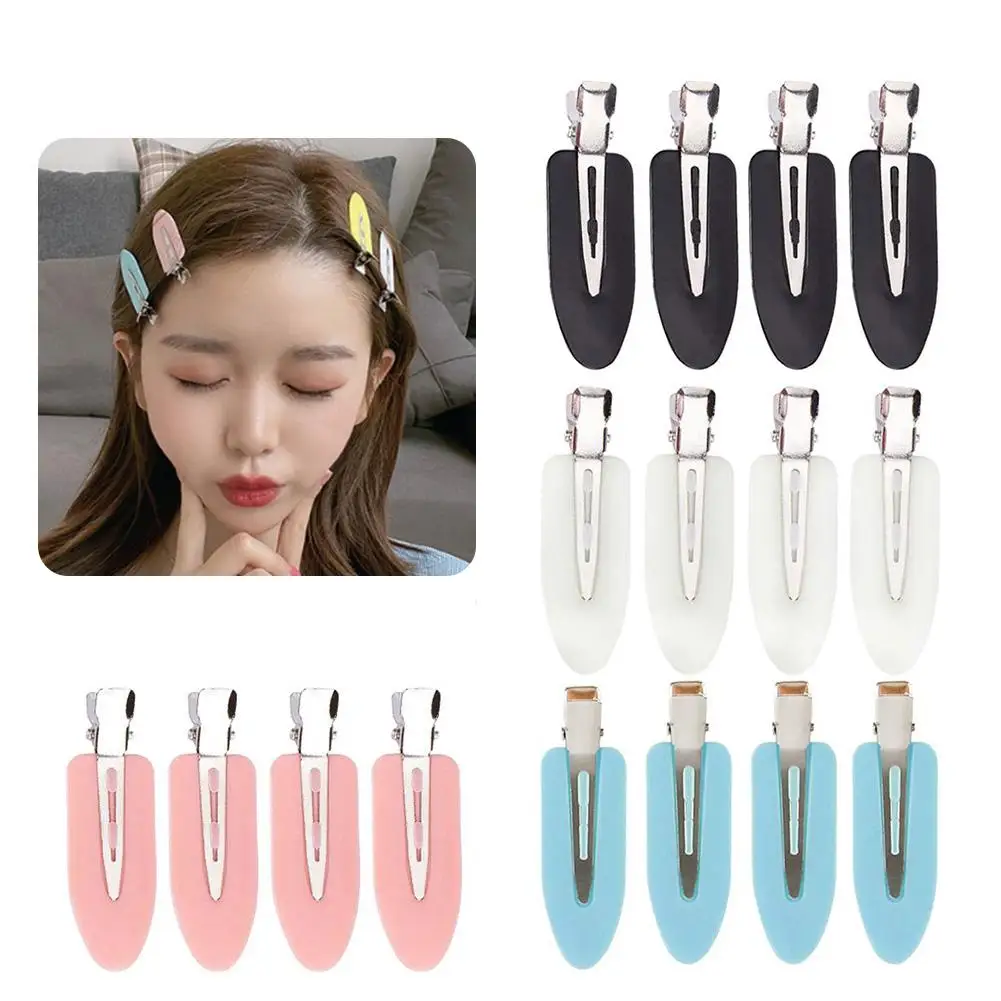 

4Pcs/Set Seamless No Bend Hair Clips Curl Pin Clips Makeup No Crease Hair Clips For Hairstyle Bangs Clip Makeup Hair Pins