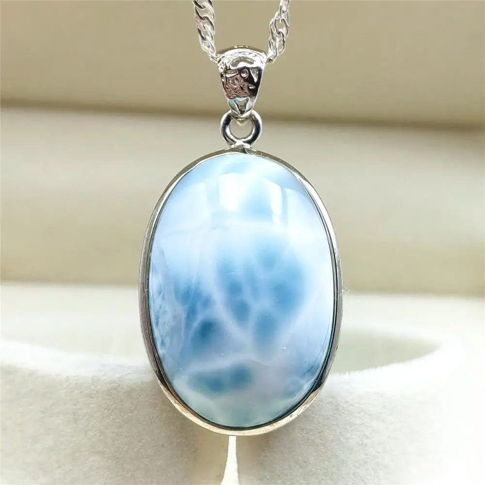 Топ из натурального синего камня laristar прозрачная Подвеска для женщин и мужчин