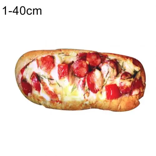Ham Bread40cm Длинное масло, хлеб, мясо, нить, кунжут, пицца, бифштекс, подушки, еда, плюшевая подушка, имитация закусок, украшение, спинка, подушка - Цвет: Ham Bread40cm