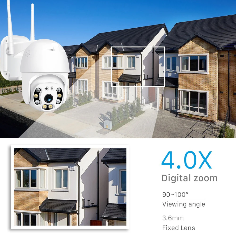 Besder 1080P наружная скоростная купольная Wifi камера 2MP H.265 аудио PTZ беспроводная