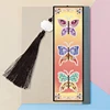 4Pcs/Set Diamond Painting Bookmark Diamond Art Bookmarks Tassel Book Marks Cross Stitch Embroidery Mosaic Bookamrk DIY Art Craft 4