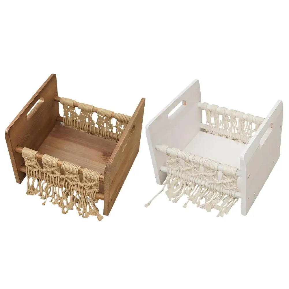 Детская деревянная кровать реквизит для фотосъемки новорожденных фотостудия