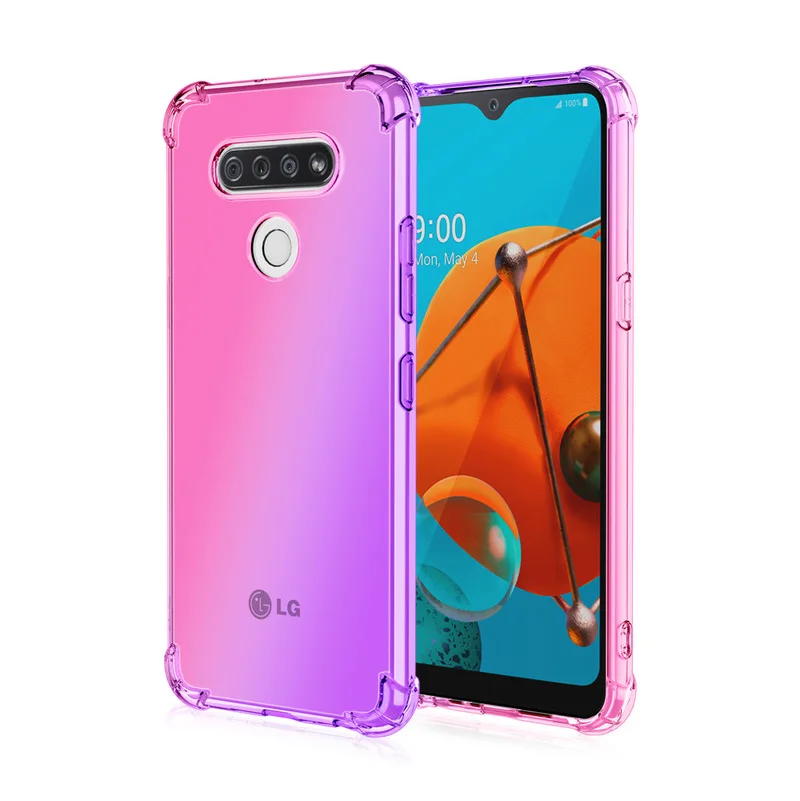 

Ultra Slim Double Color Gradient Case for LG K51 K50 K50S K40S K31 K41S K51S K61 Stylo 5 Stylo 6 V60 thinQ Cover Silicone Fundas
