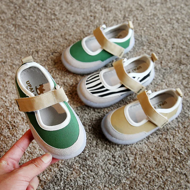 

Autumn Kids Canvas Shoes Little Girl Shoes Flat Heels Children Student Shoes Casual Boys Sneakers SQM003