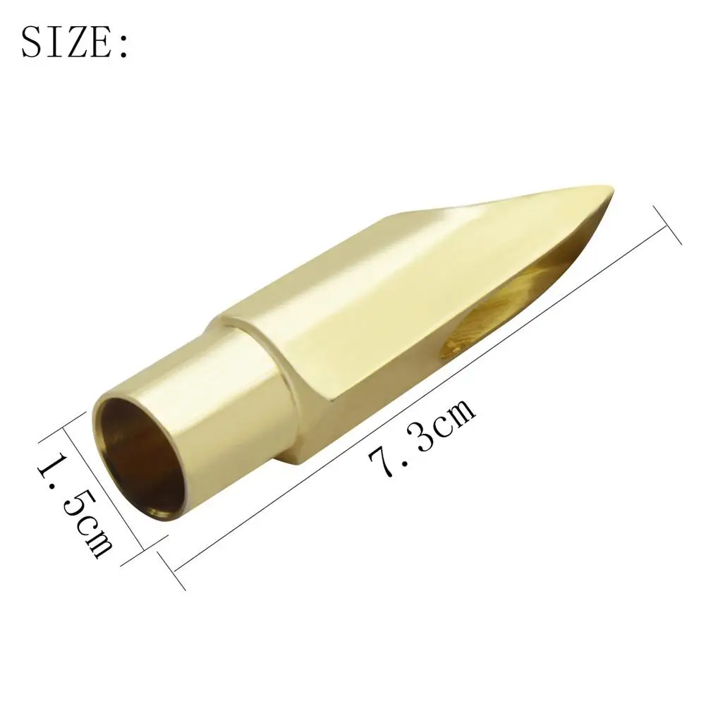 

Gold Metal Mouthpiece for G1 Soprano Alto Saxophone 6 Tones Treble Sax in Bb Music Sax Instrument Accessories