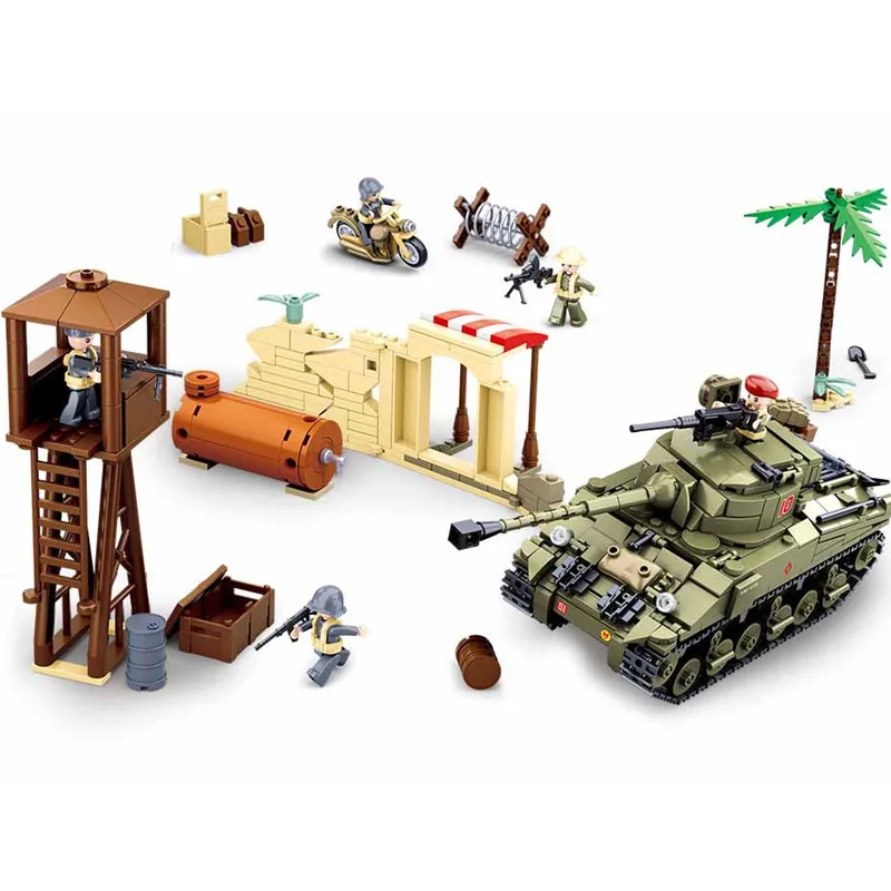 

790 шт., Детский конструктор «Военная война Второй мировой войны»