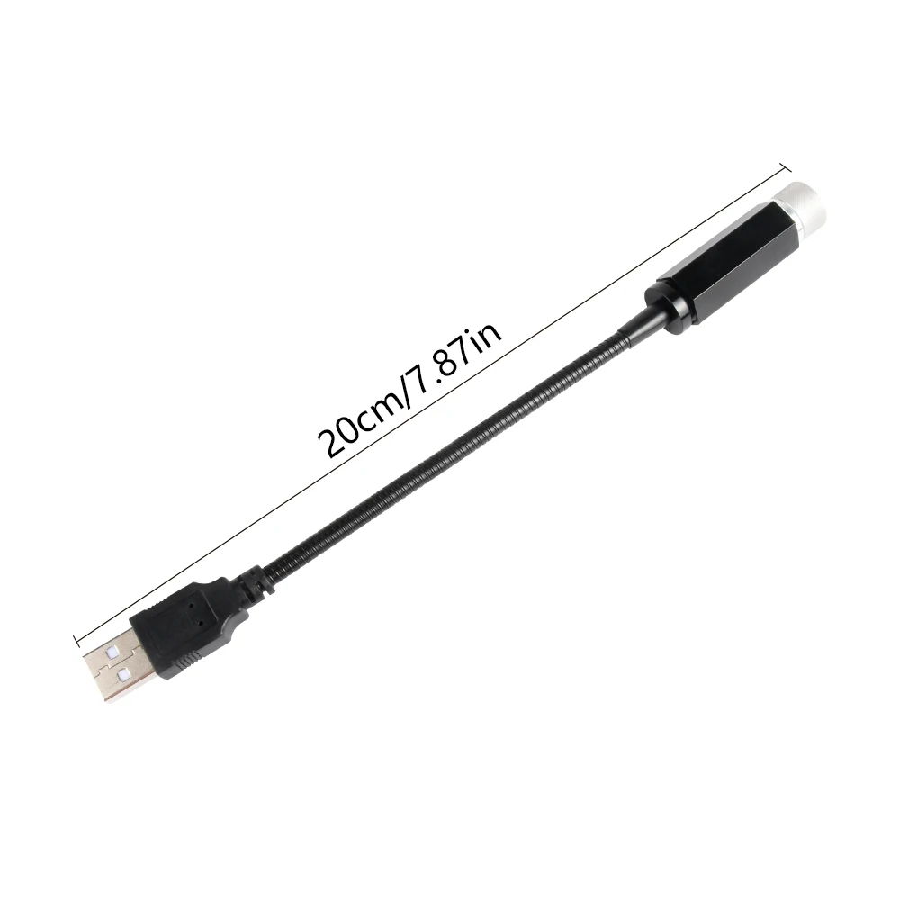 Автомобильный USB Night Light Star Потолочная Крыша Атмосфера Внутреннее освещение