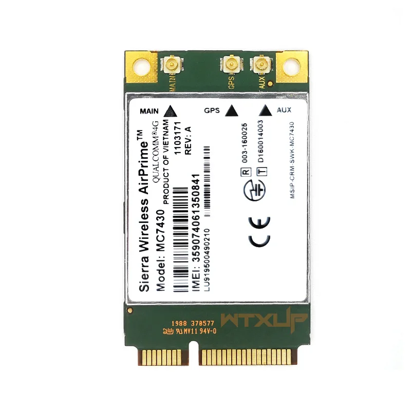 Плата MC7430 4G модуль Φ LTE CAT6 HSPA + GNSS WWAN USB 3 0 MBIM интерфейс PCIe mini карта - купить по