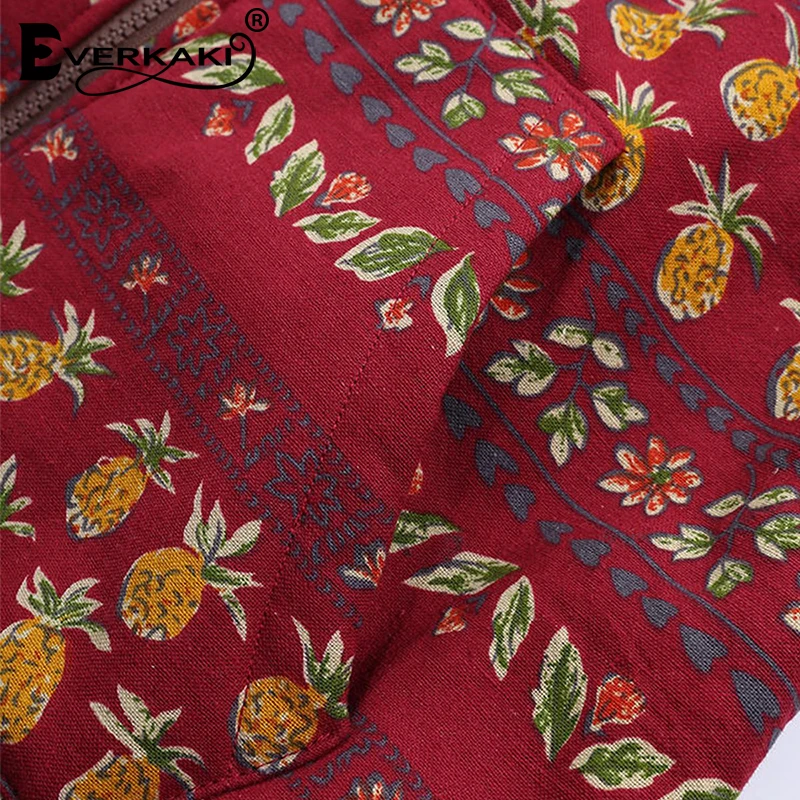 Everkaki Boho зимнее пальто куртка Женская Плюс Размер Толстая бархатная молния с капюшоном карманы пальто куртки женские осень зима