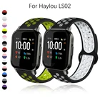 Ремешок силиконовый для часов Xiaomi Haylou LS02, браслет для Garmin Vivoactive 3 движения Amazfit GTS 2 BIP, аксессуары