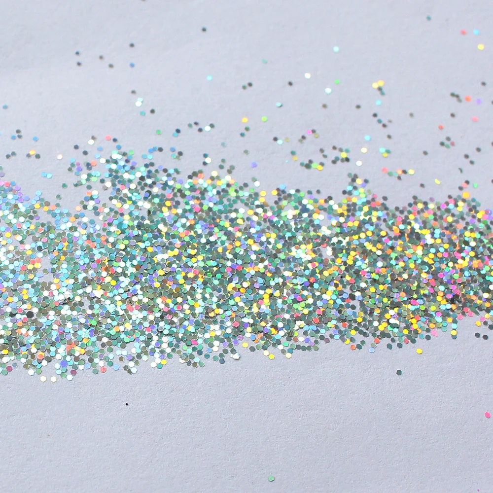 1/32 лазерный порошок с пигментным блеском блестящий Радужный 50 г для украшения