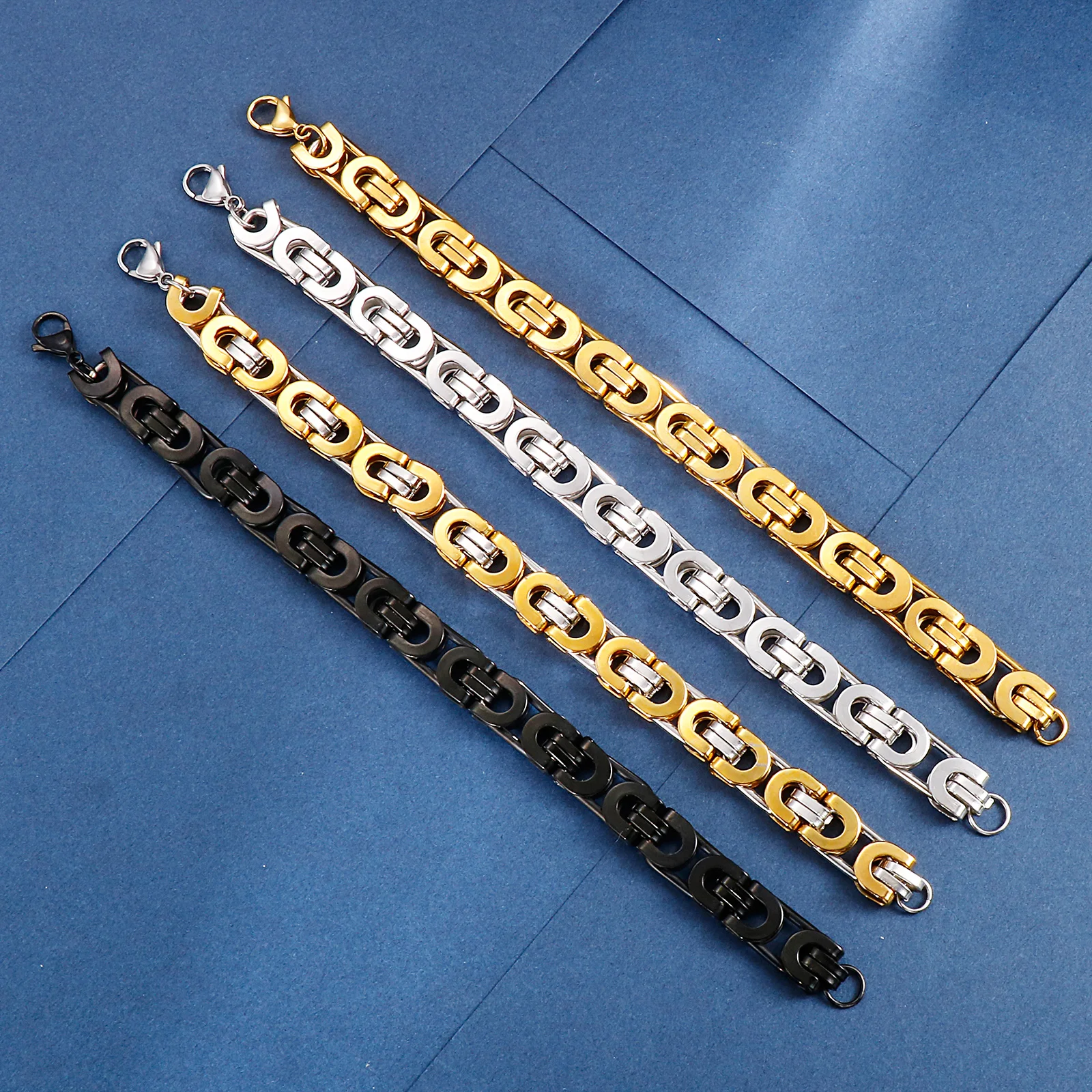 Мужской Византийский браслет из нержавеющей стали ширина 6/8/10 мм | Украшения и