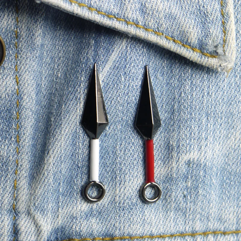 Брошь для косплея Наруто реквизит костюмов Акацуки металлическая эмалированная