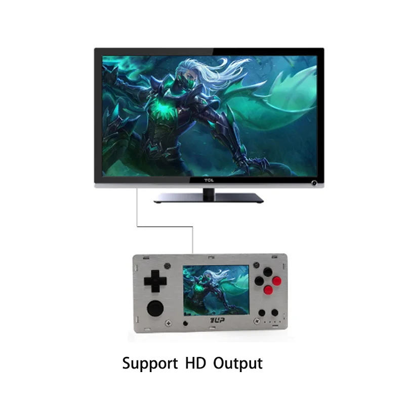 Портативная игровая консоль в стиле ретро 2 8 дюймовый экран Raspberry Pi 3 B/B + Корпус 1 UP