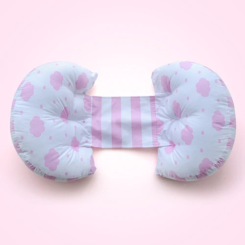 Pink White Clouds Дизайн Милая Корона Шаблон Подушка для беременных и кормящих съемные боковые шпалы подушка для тела 72*35 см u-образная Талия Подушка travesseiro - Цвет: Pink White Clouds