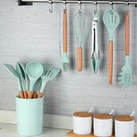 high quality cookware set for kitchen silicone kitchen cooking utensil set tools kitchen accessories gadgets baking kitchenware