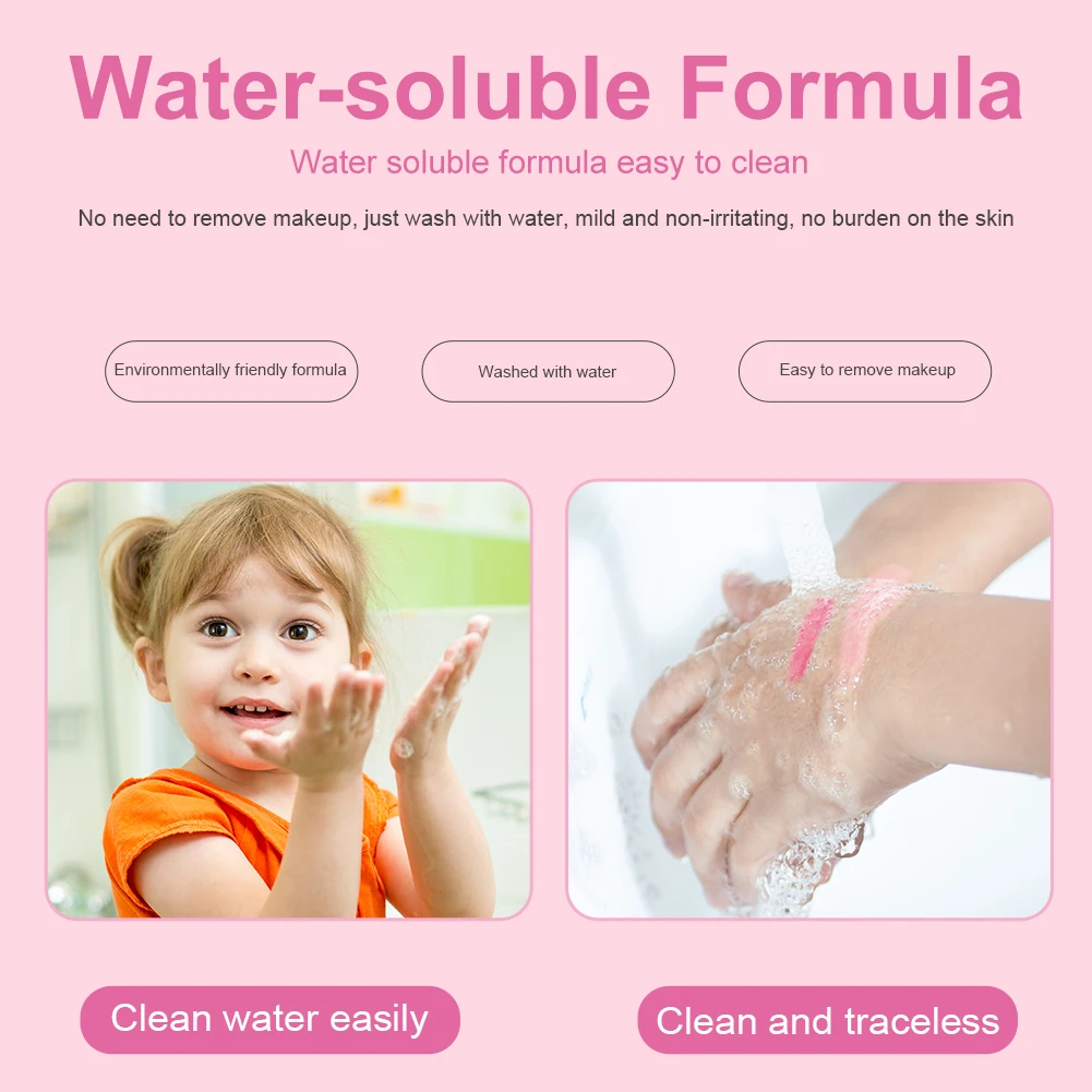 Комплект инструментов для макияжа девочек принцесс детские безопасные