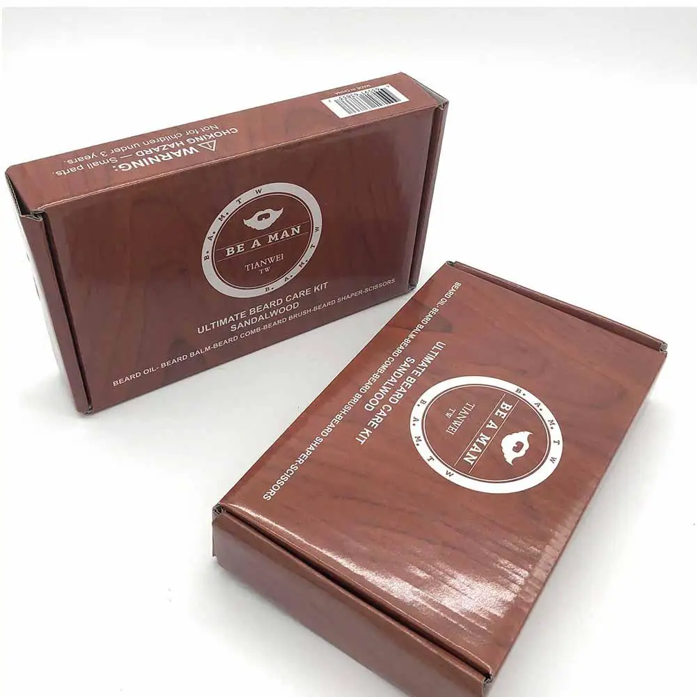 Зоопарк на голубом 4 шт. борода Набор для выращивания Усилитель роста волос толще