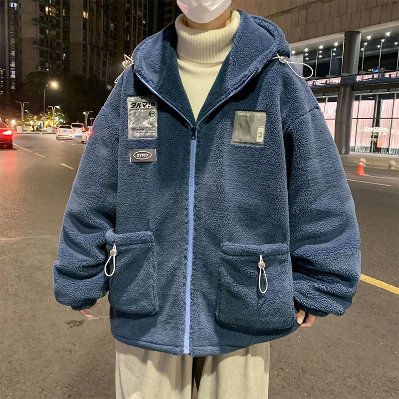 Кашемировое пальто из ягненка мужское зимнее хлопковое 2021 утепленная хлопковая