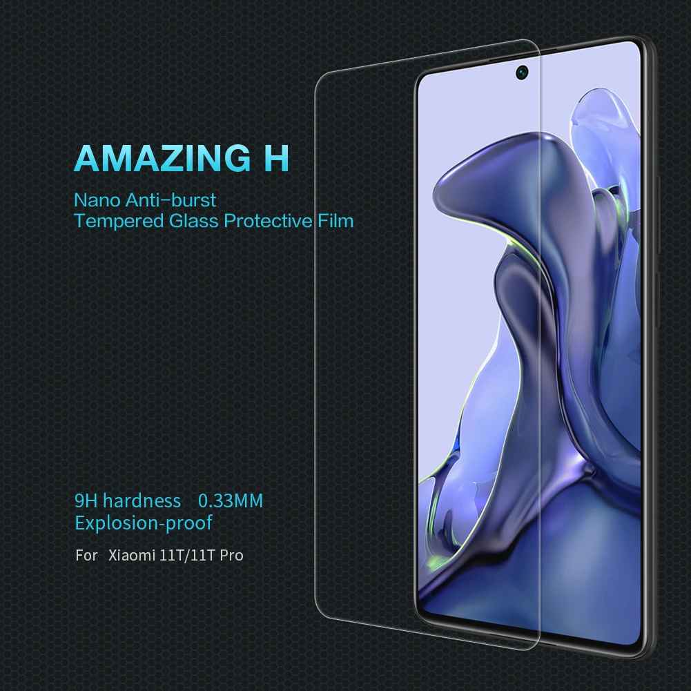 

for Xiaomi 11T Glass Mi 11T Tempered Glass NILLKIN Amazing H Screen Protector for Xiaomi 11T Mi 11T Mi11T Pro