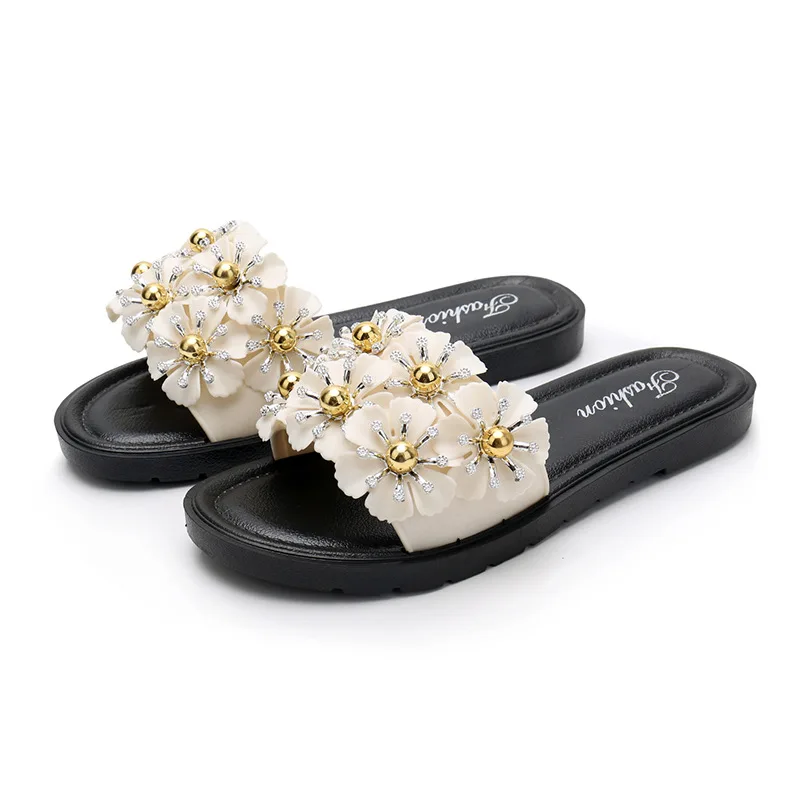 Летние шлепанцы Женские туфли на плоской подошве с мягкой подошвой женские