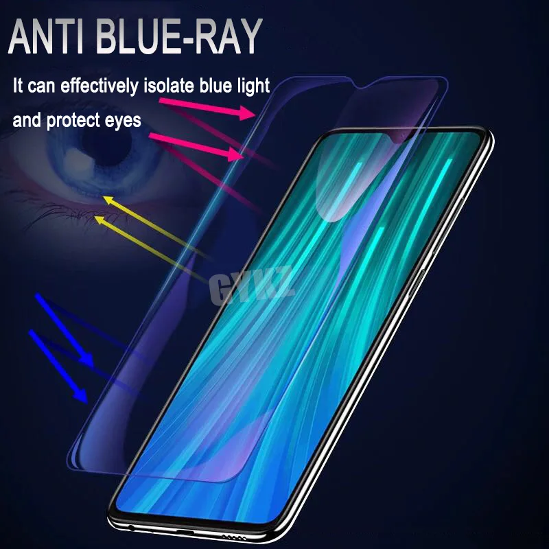 2 шт. закаленное стекло для Xiaomi Redmi Note 8 Pro Взрывозащищенная защита экрана 7