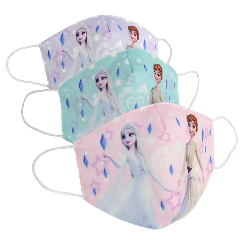 Disney Frozen Marvel Человек-паук детское лицо Maks 2 Эльза Анна Олаф хлопок Анти-пыль