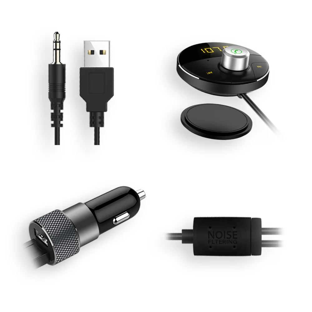 Bluetooth AUX Handsfree Car Kit приемник Авто Hands Free адаптер для автомобилей с 3 5 мм Jack Carkit