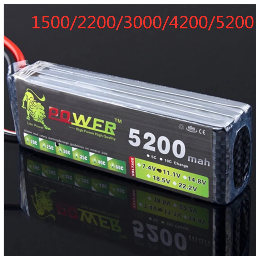 Аккумулятор LION POWER lipo 3s аккумулятор 1500 мАч 2200 2800 3300 4200 5200 в для радиоуправляемых