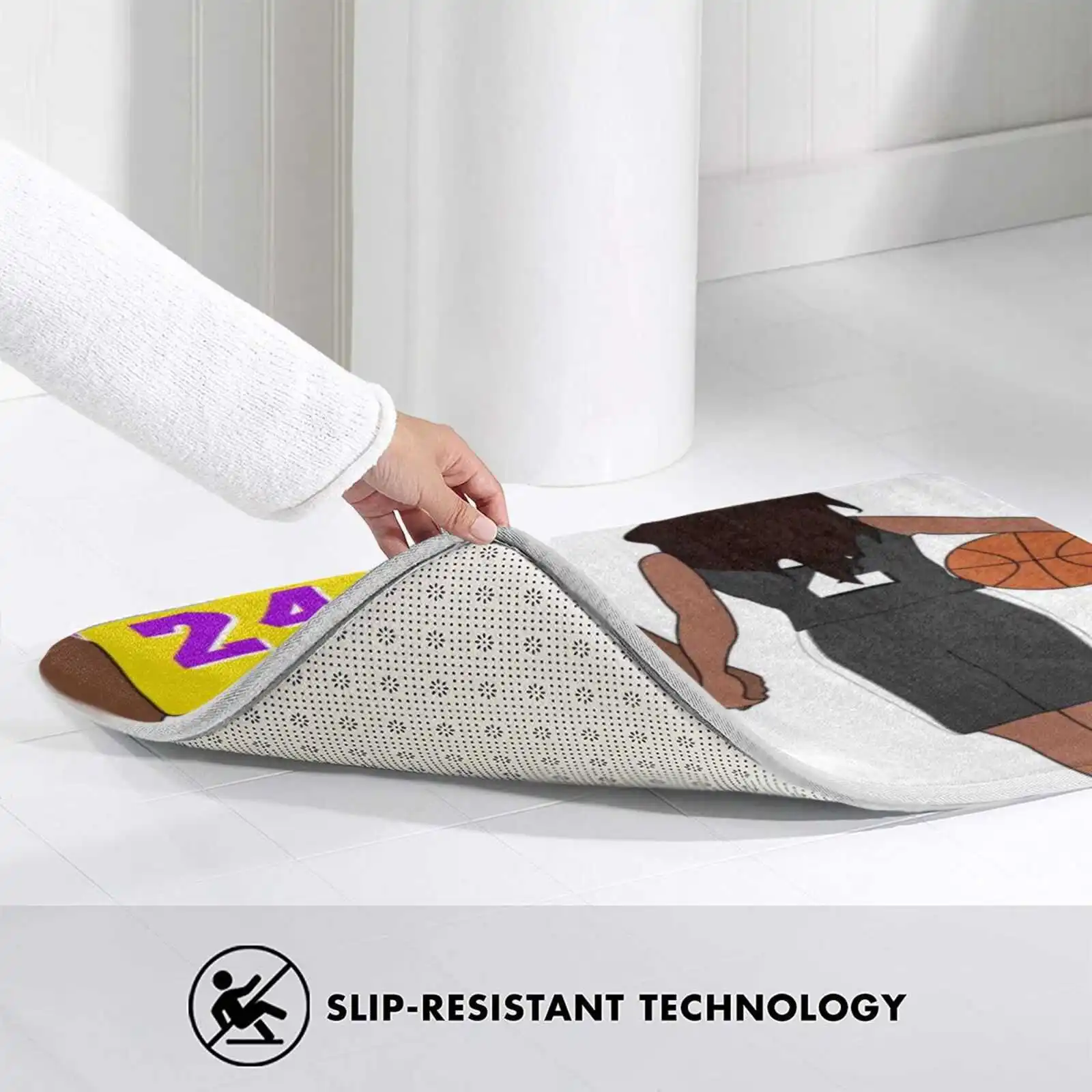 И мягкий домашний Противоскользящий коврик Gigi Брайант ковер и Rip | Дом сад