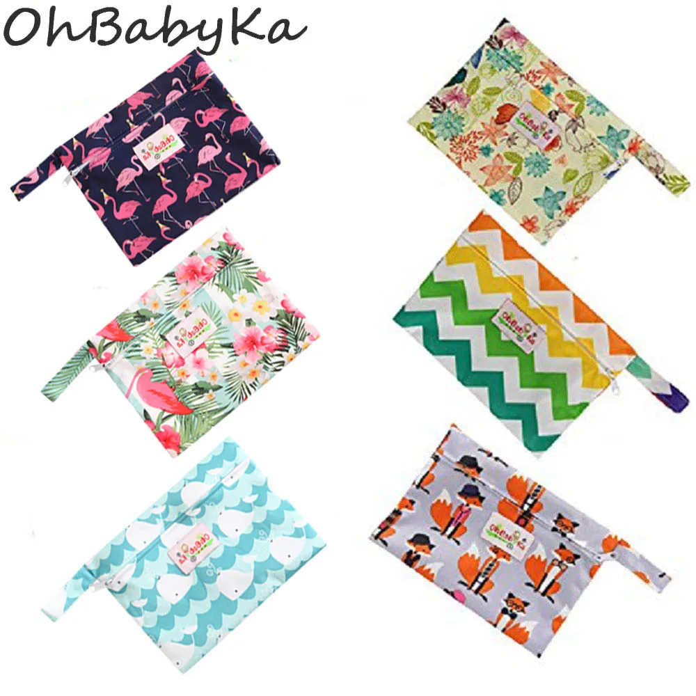 Ohbabyka многоразовый моющийся мини-мешок для гигиенической прокладки Менструальный санитарный TPU полиэфирный мешок для 6-8 шт гигиенические прокладки