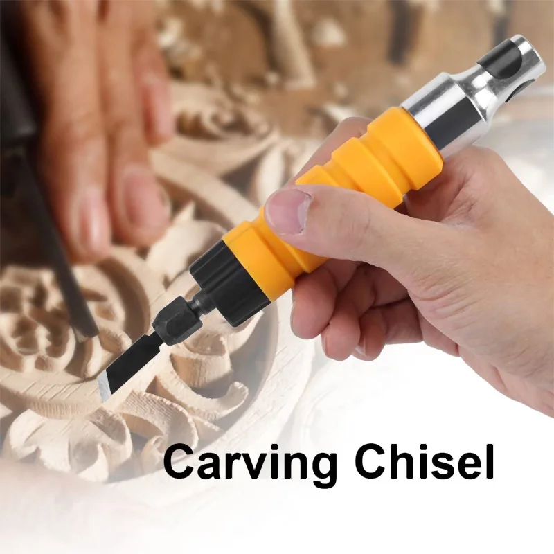 

Electric Woodworking Carving Chisel Engraving Knife Tool for Carpenter and Graver 5 Blades and 1 Wrench